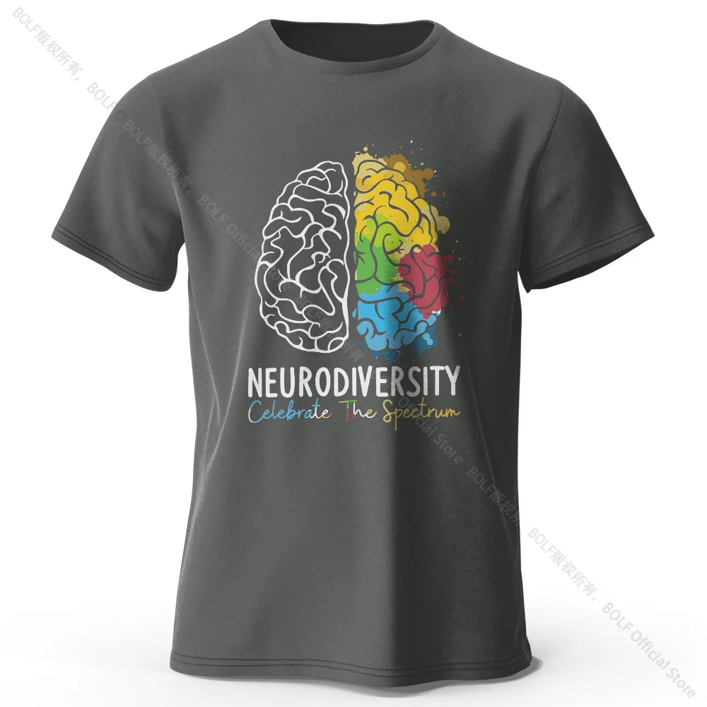 Creative Mind Map Printed 100% Cotton T-Shirt