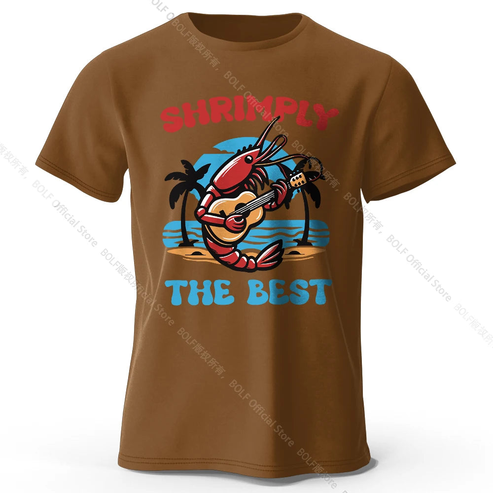 Shrimply The Best – Oversized Unisex Cotton T-Shirt