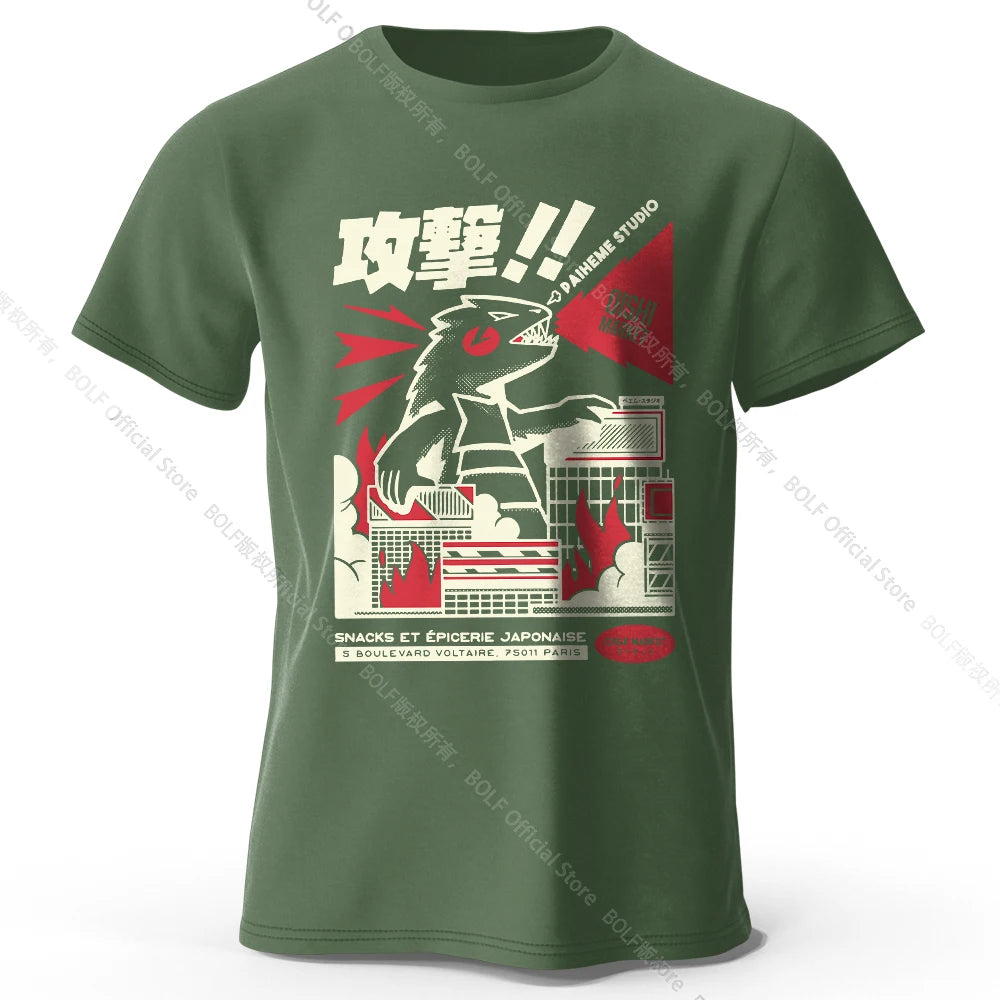 Urban Anime Dinosaur – Unisex Graphic T-Shirt