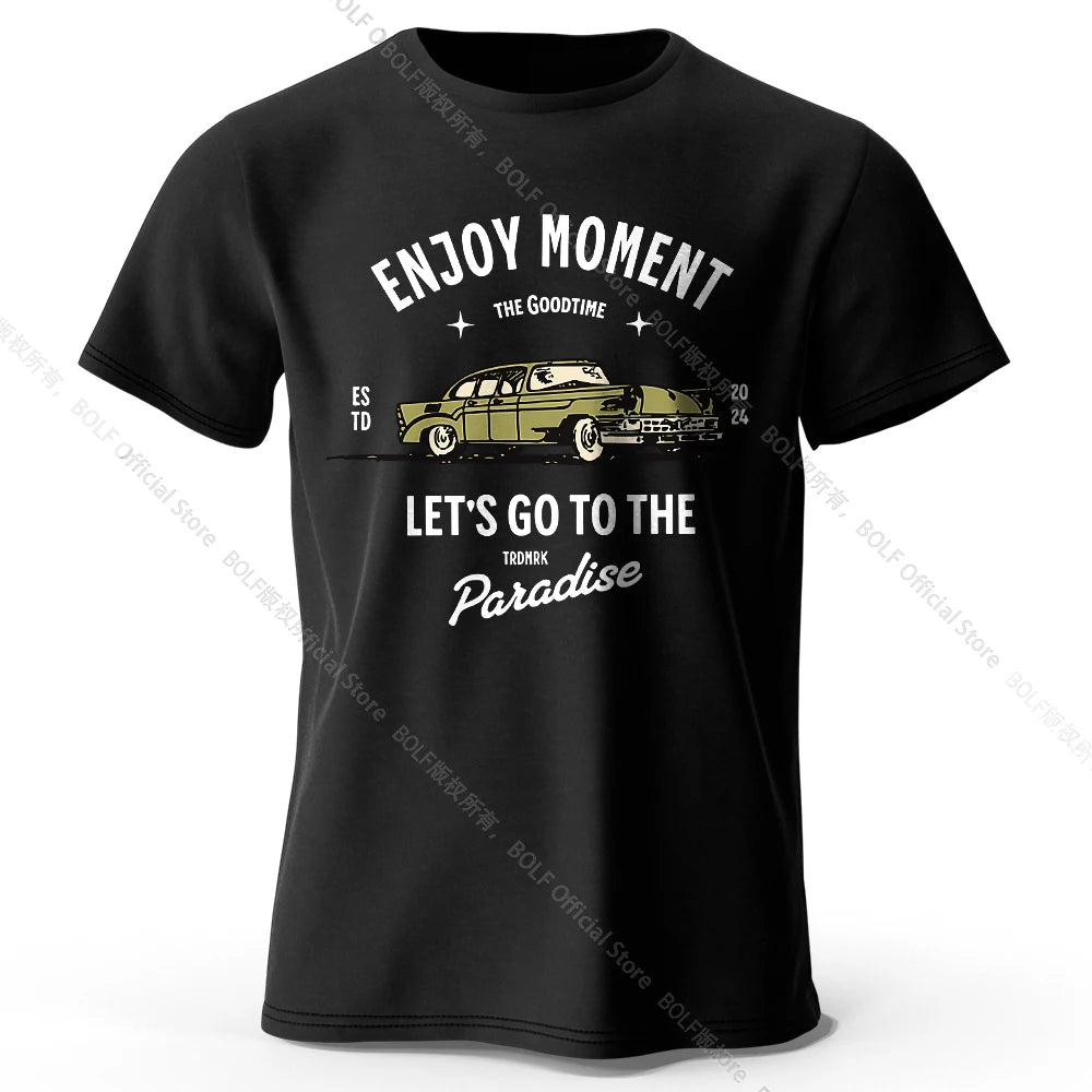 Enjoy Moment – Oversized Unisex Cotton T-Shirt