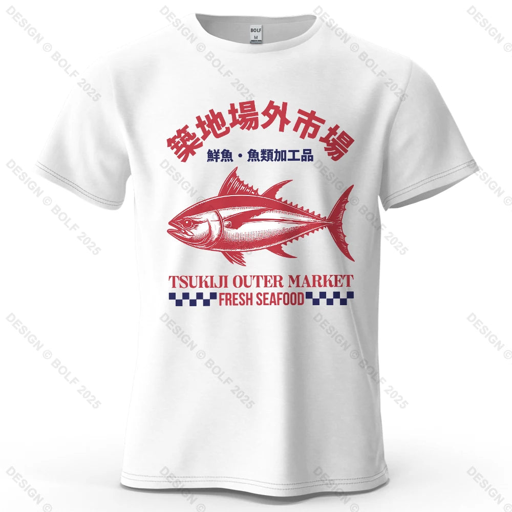 Tsukiji Outer Market – Oversized Unisex Cotton T-Shirt