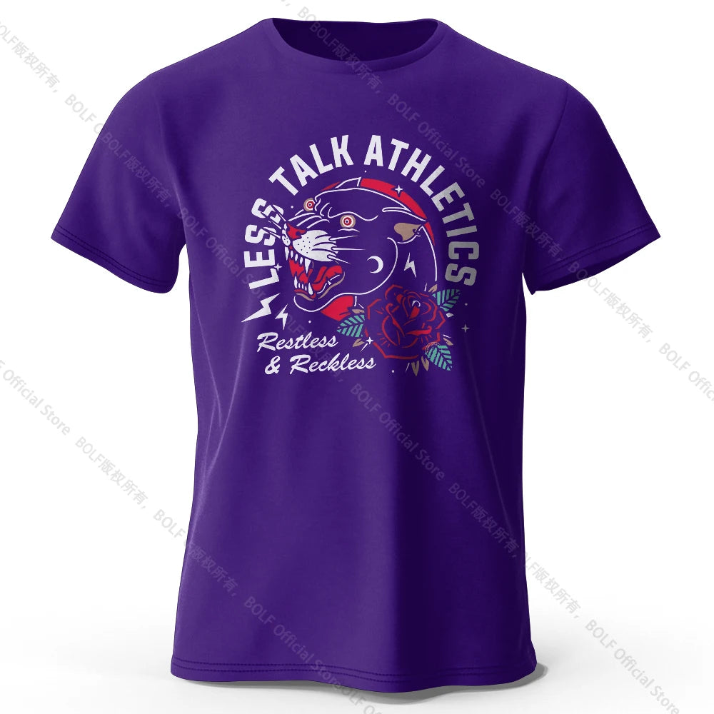 Less Talk Athletics – Oversized Unisex Cotton T-Shirt