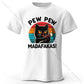 Cute Hand-Drawn Cat Doodle Print 100% Cotton T-Shirt