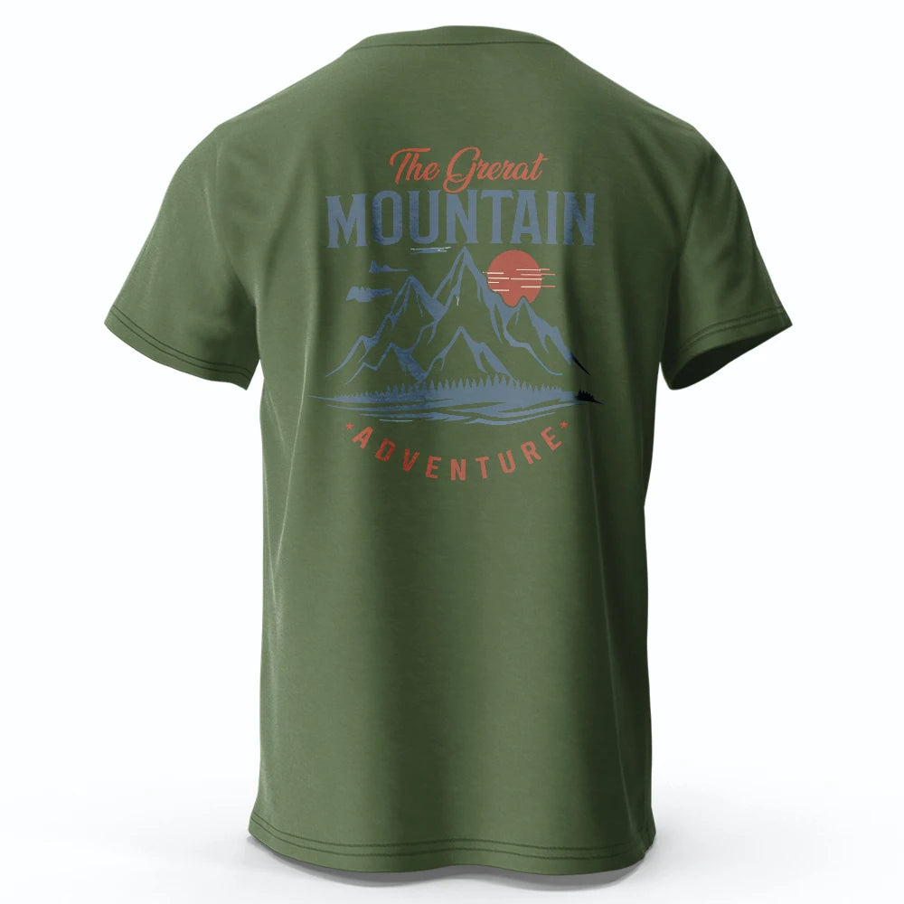 Hiking Outdoor – Unisex Cotton Sport T-Shirt
