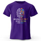 Funny Brain Power Printed 100% Cotton T-Shirt