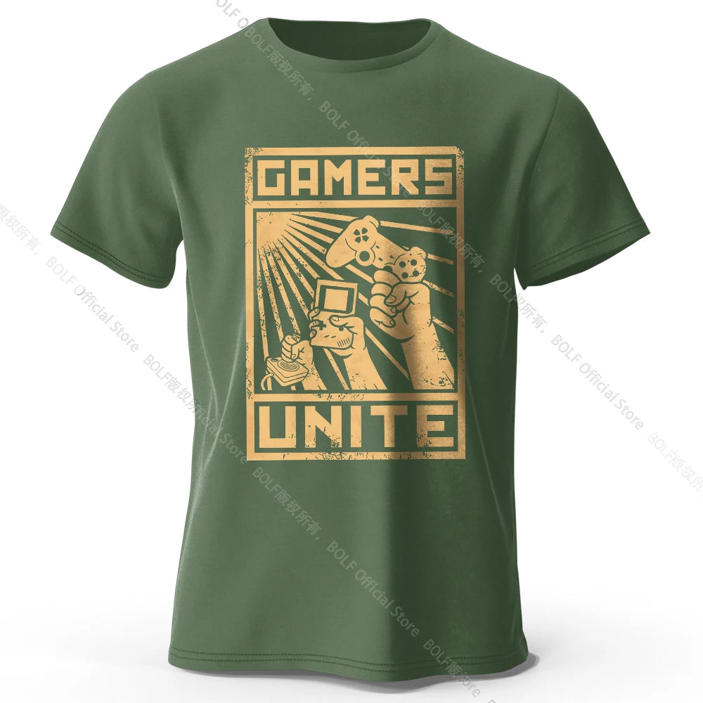 Gamers Unite – Oversized Unisex Cotton T-Shirt