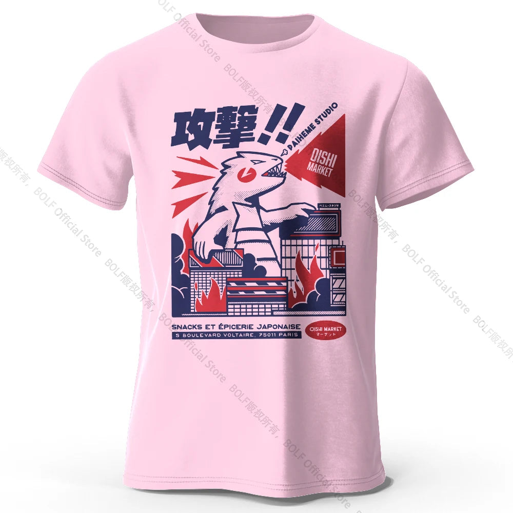 Urban Anime Dinosaur – Unisex Graphic T-Shirt