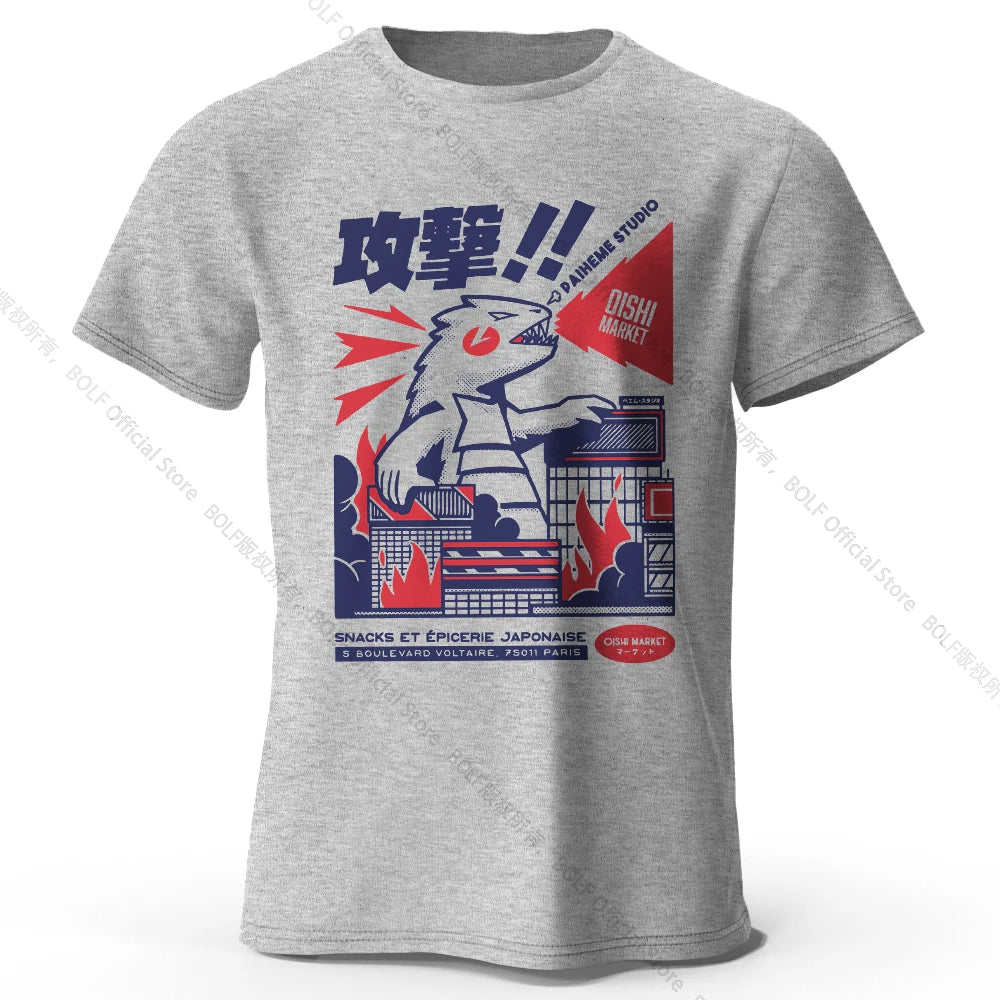 Urban Anime Dinosaur – Unisex Graphic T-Shirt