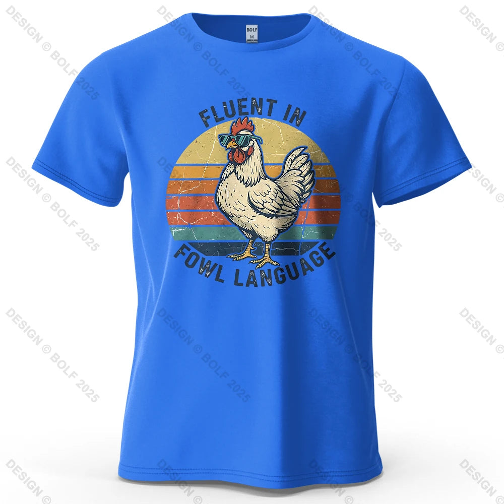 Cool Chicken Oversized Funny Graphic T-Shirt
