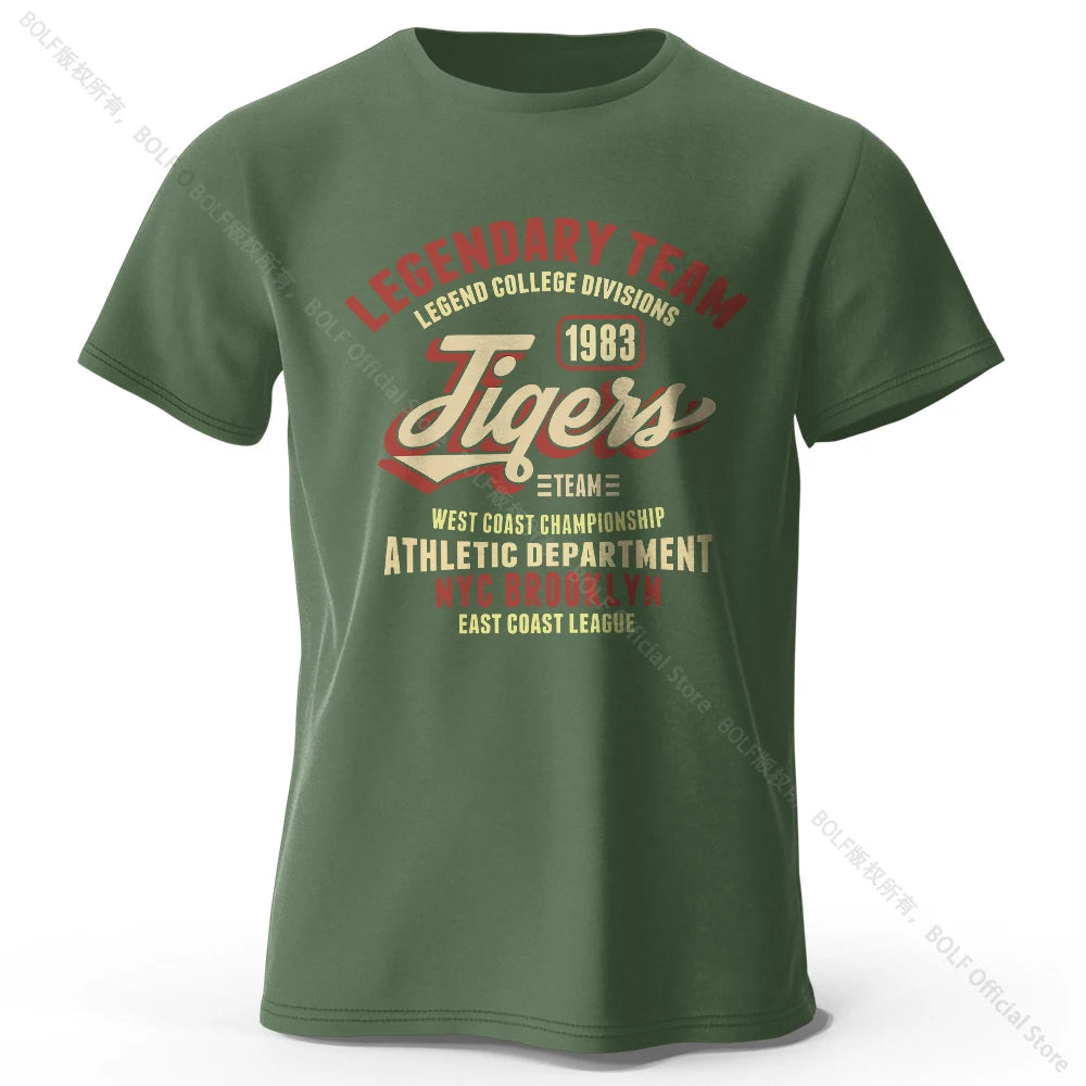 Minimalist Tiger Silhouette Oversized Cotton T-Shirt