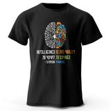 Funny Brain Power Printed 100% Cotton T-Shirt
