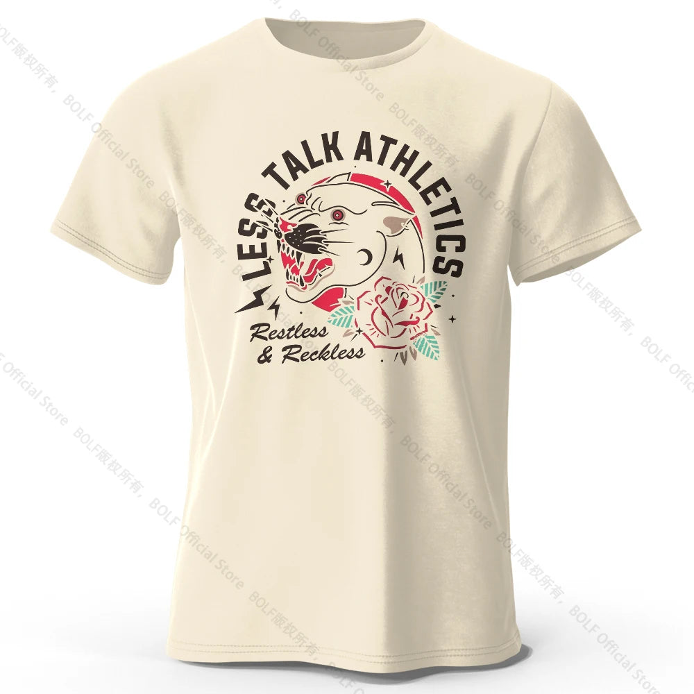 Less Talk Athletics – Oversized Unisex Cotton T-Shirt