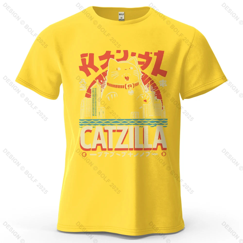 Catzilla – Oversized Unisex Cotton T-Shirt