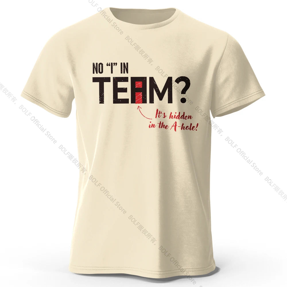 No I in Team – Oversized Unisex Cotton T-Shirt