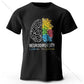 Creative Mind Map Printed 100% Cotton T-Shirt