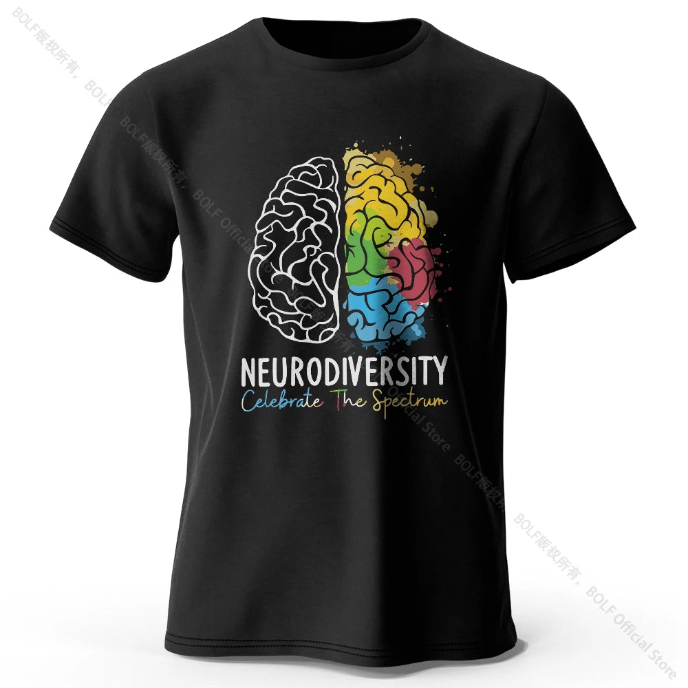Creative Mind Map Printed 100% Cotton T-Shirt