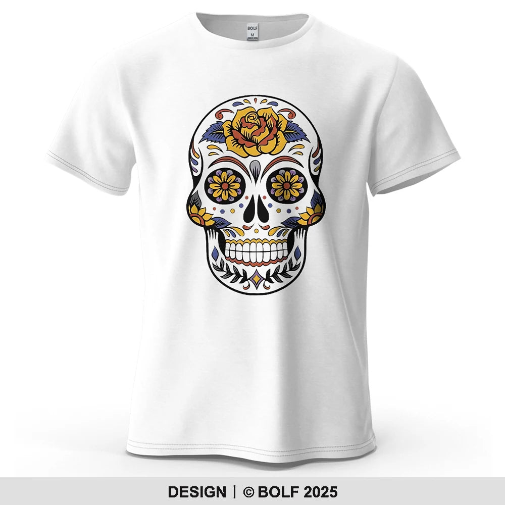Mexican Sugar Skull Oversized Graphic T-Shirt