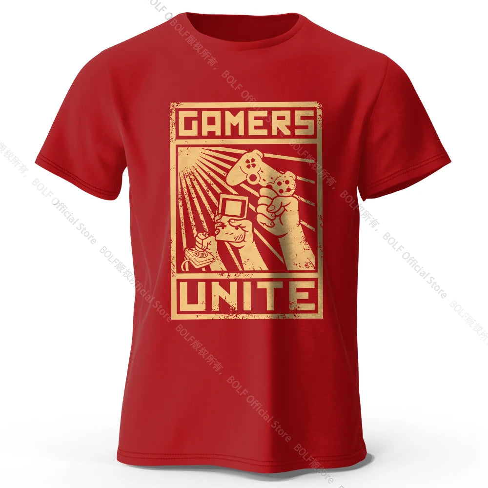 Gamers Unite – Oversized Unisex Cotton T-Shirt