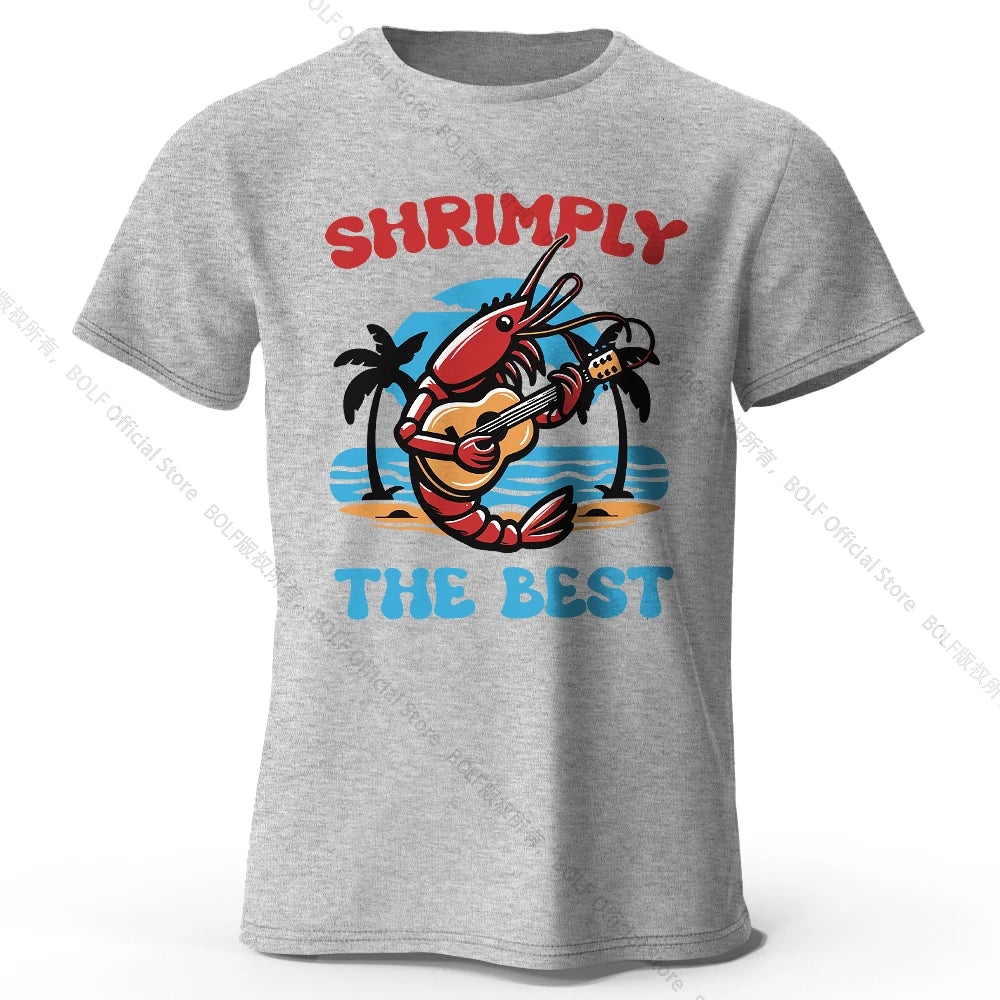 Shrimply The Best – Oversized Unisex Cotton T-Shirt