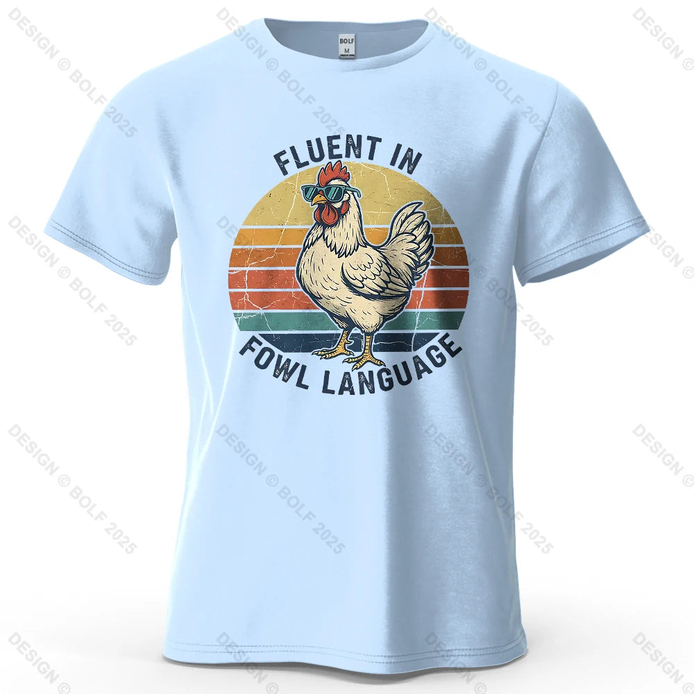 Cool Chicken Oversized Funny Graphic T-Shirt