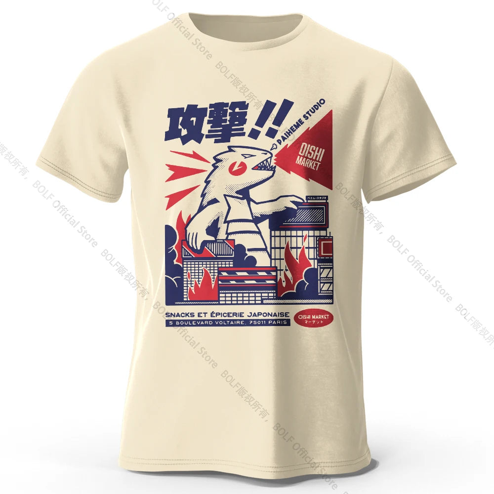 Urban Anime Dinosaur – Unisex Graphic T-Shirt