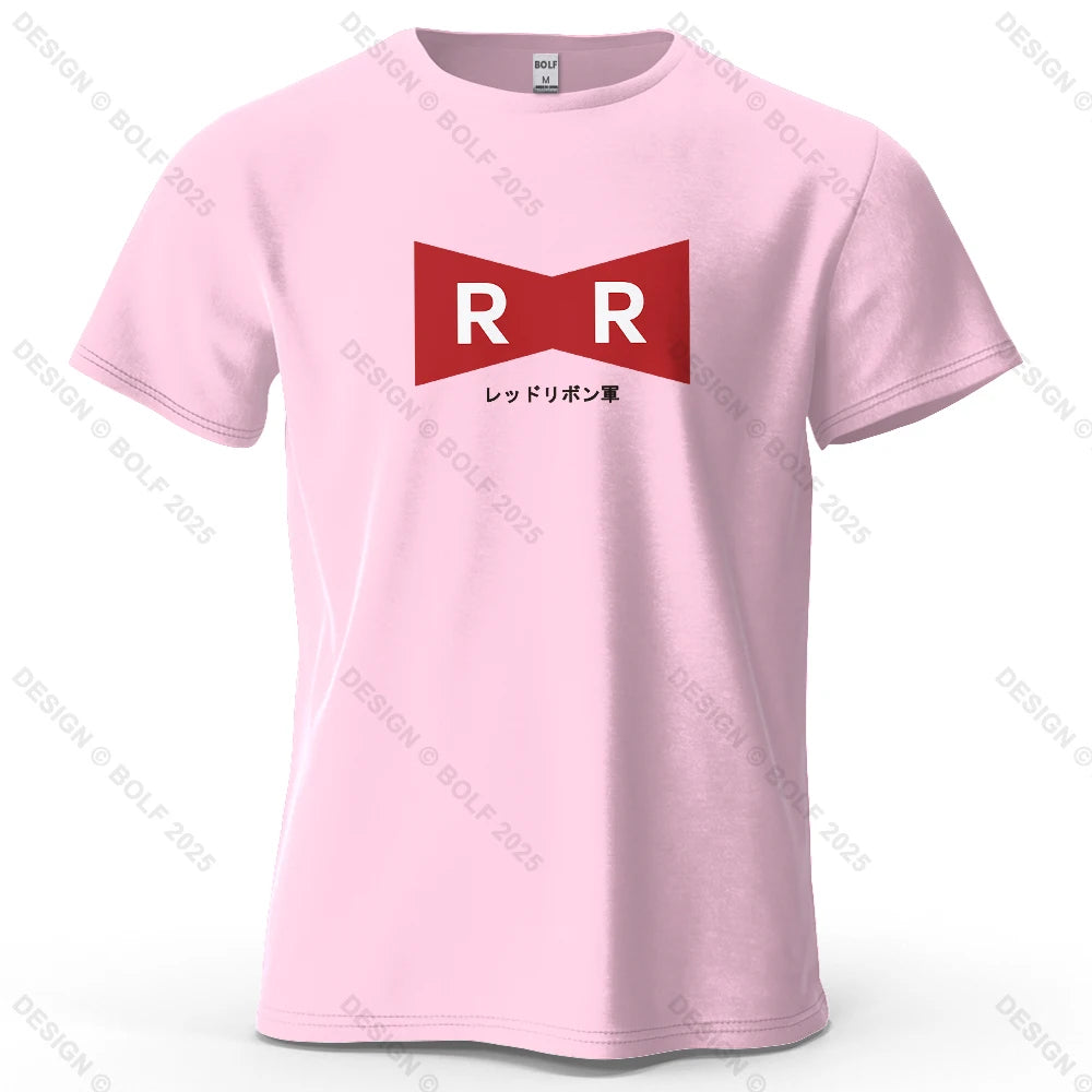 Red Ribbon Army – Oversized Unisex Cotton T-Shirt