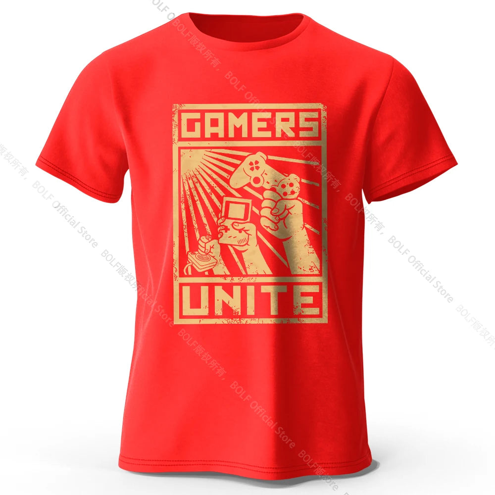 Gamers Unite – Oversized Unisex Cotton T-Shirt