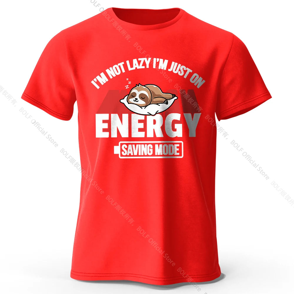 Saving Mode – Oversized Unisex Cotton T-Shirt