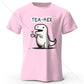 Men's Tea-Rex Dinosaur Printed 100% Cotton T-Shirt