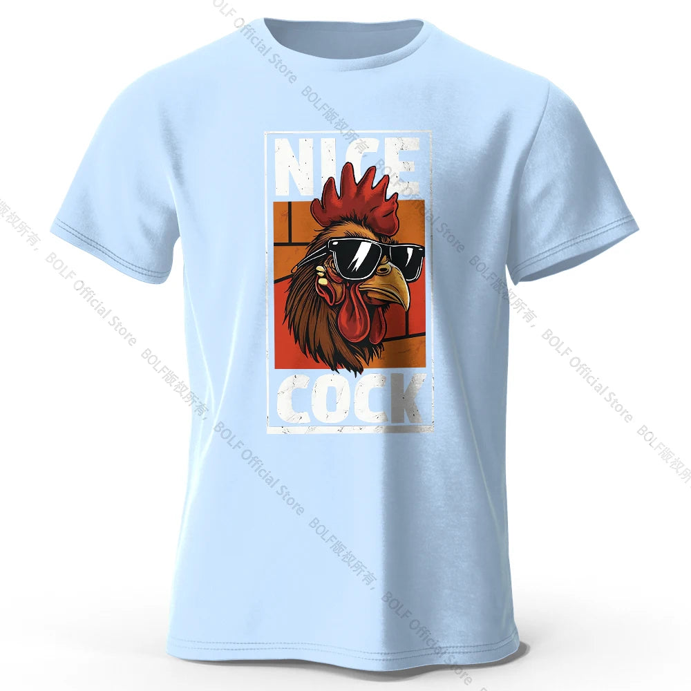 Nice Rooster – Oversized Unisex Cotton T-Shirt