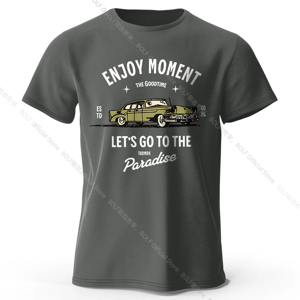 Enjoy Moment – Oversized Unisex Cotton T-Shirt