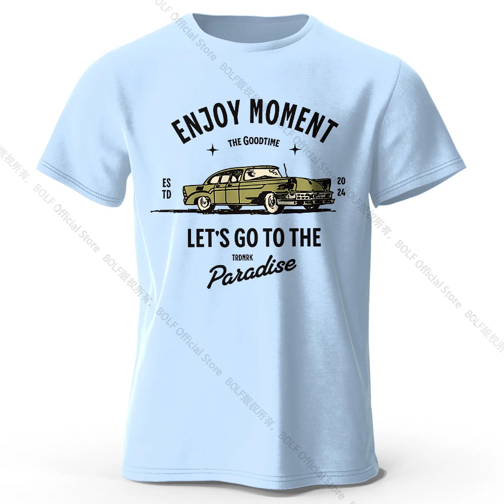 Enjoy Moment – Oversized Unisex Cotton T-Shirt