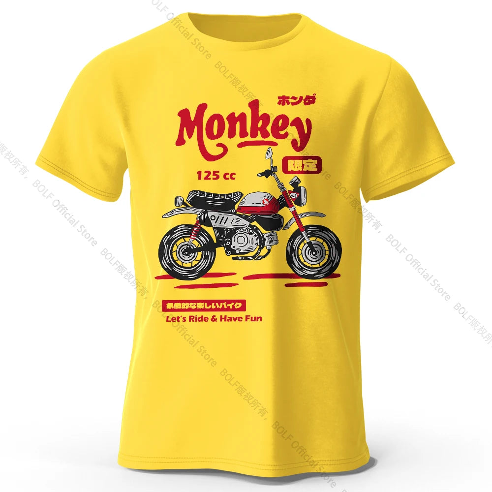 Vintage Motorcycle Sketch – 100% Cotton Unisex T-Shirt