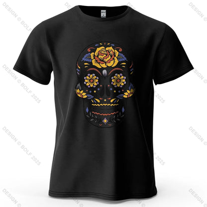 Mexican Sugar Skull Oversized Graphic T-Shirt
