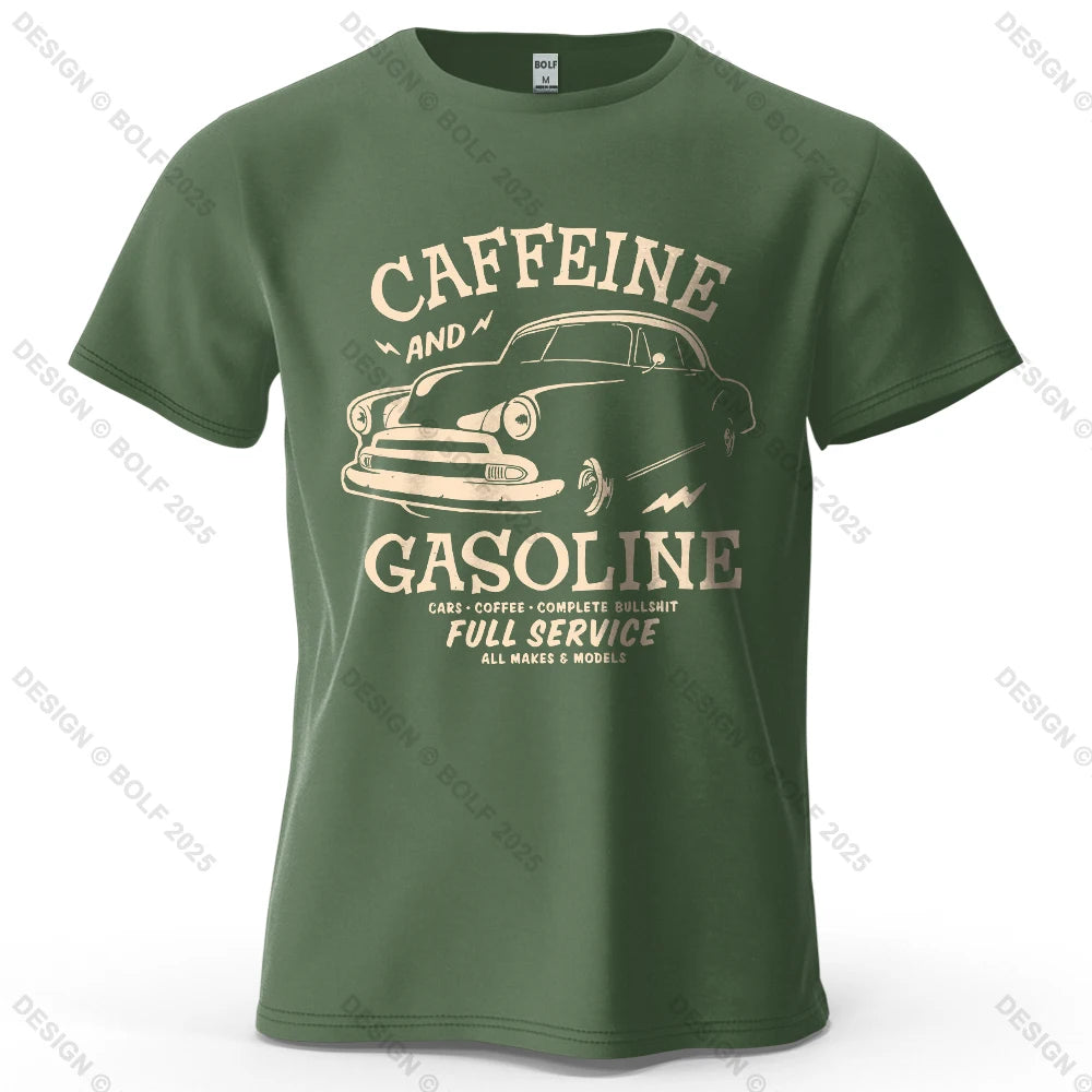 Caffeine & Car Oversized Vintage Graphic T-Shirt
