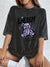 Energy Cute Bear Cotton Washed T-Shirt Womens