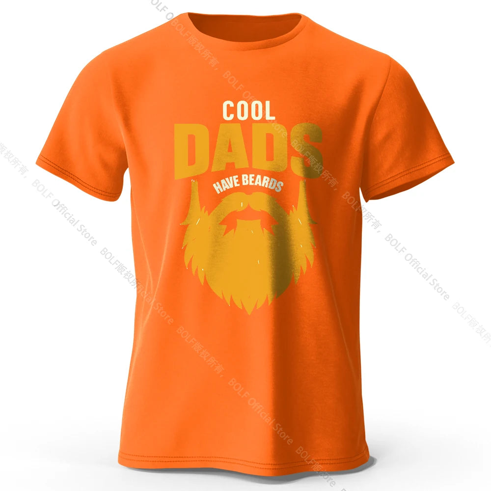 Cool Dad With Beards – Oversized Unisex Cotton T-Shirt
