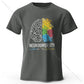Creative Mind Map Printed 100% Cotton T-Shirt