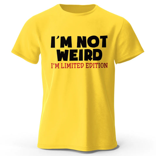 I Am Not Weird – Oversized Unisex Cotton T-Shirt