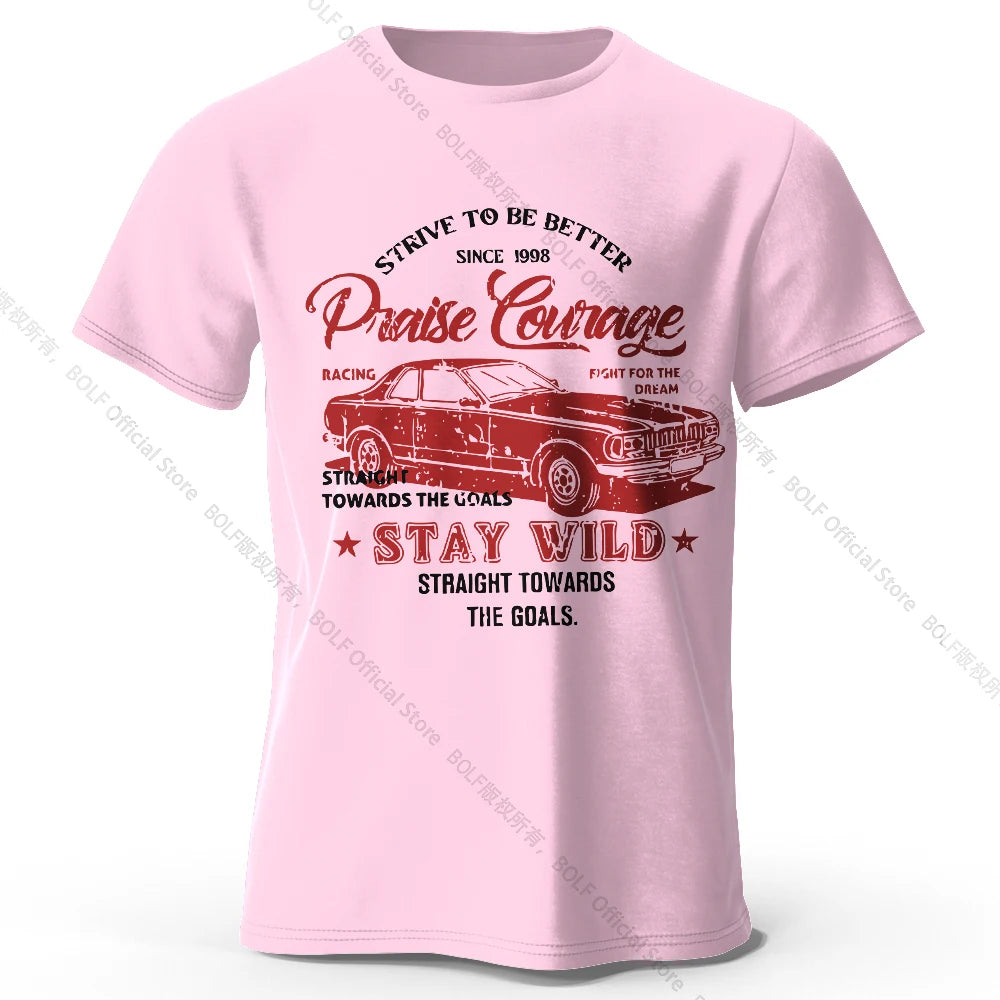 Old Car Print – Oversized Unisex Cotton T-Shirt