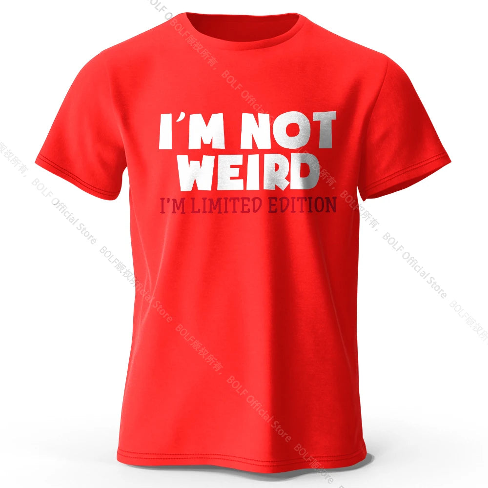 I Am Not Weird – Oversized Unisex Cotton T-Shirt