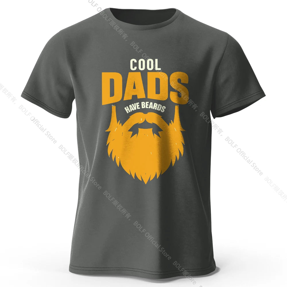 Cool Dad With Beards – Oversized Unisex Cotton T-Shirt