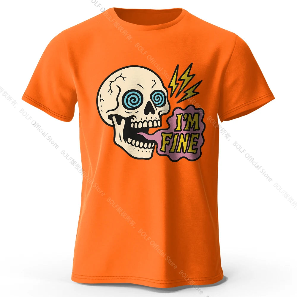 I Am Fine Cotton T-Shirt