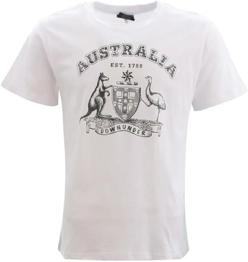 Australia Day Coat of Arms T-Shirt - 100% Cotton