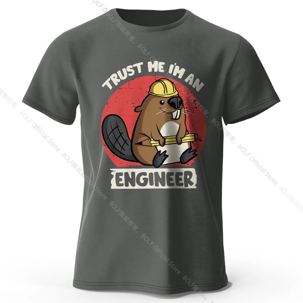 Trust Me I’m An Engineer – Oversized Unisex Cotton T-Shirt