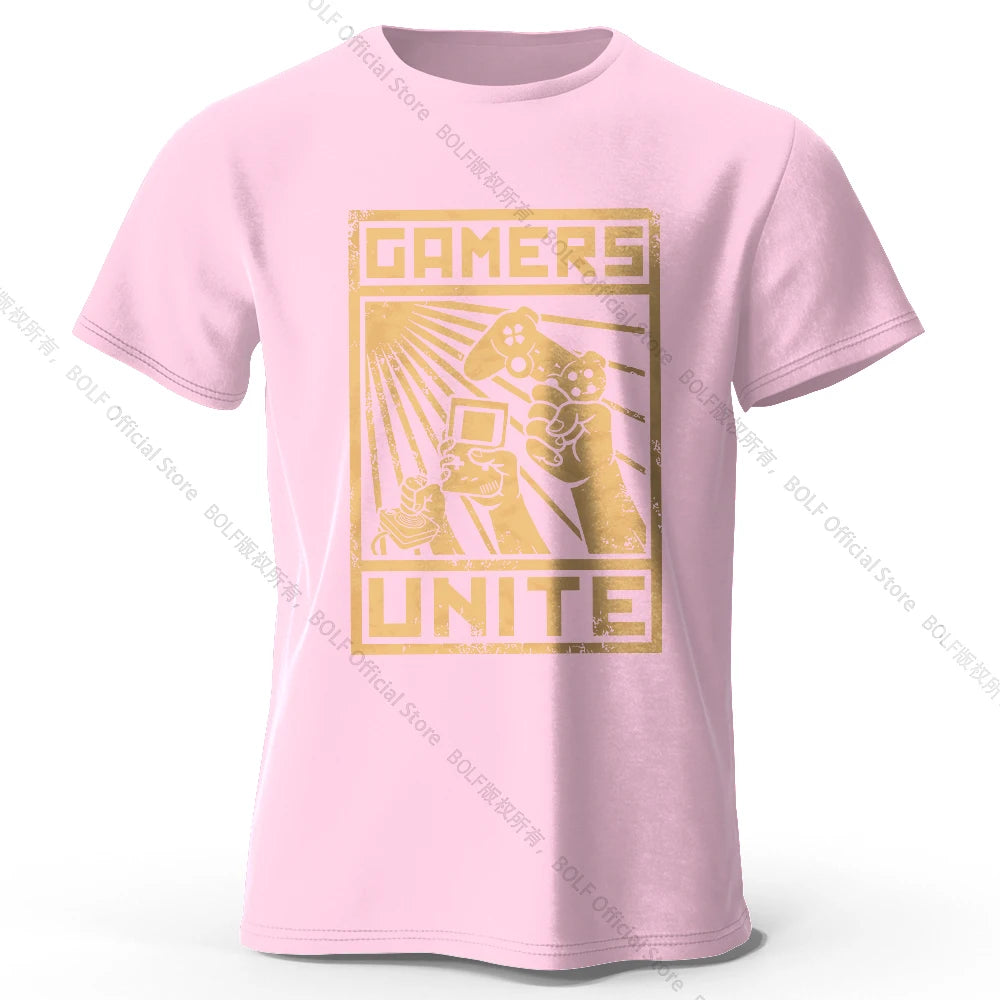 Gamers Unite – Oversized Unisex Cotton T-Shirt