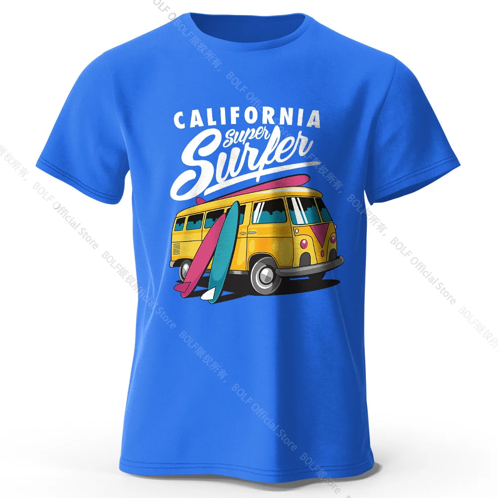 Surfer Sunrise Silhouette 100% Cotton T-Shirt