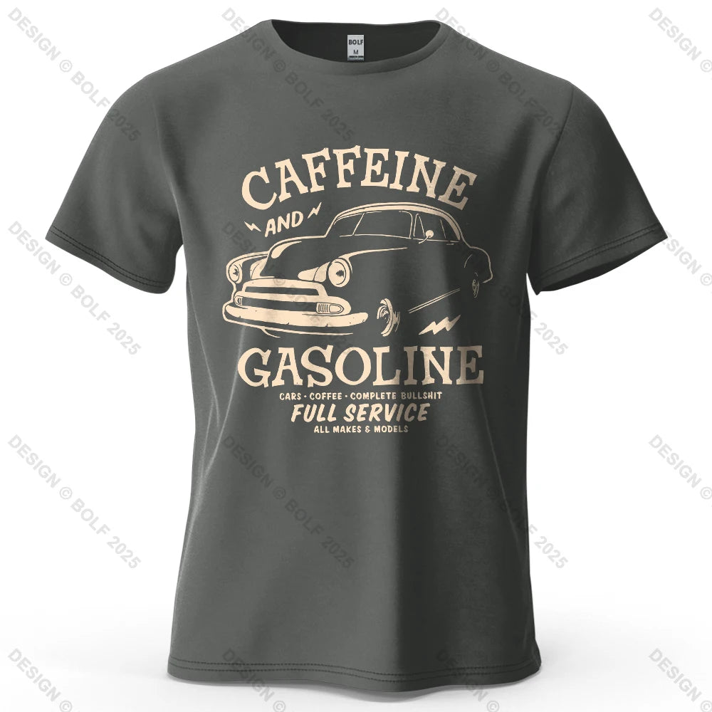 Caffeine & Car Oversized Vintage Graphic T-Shirt