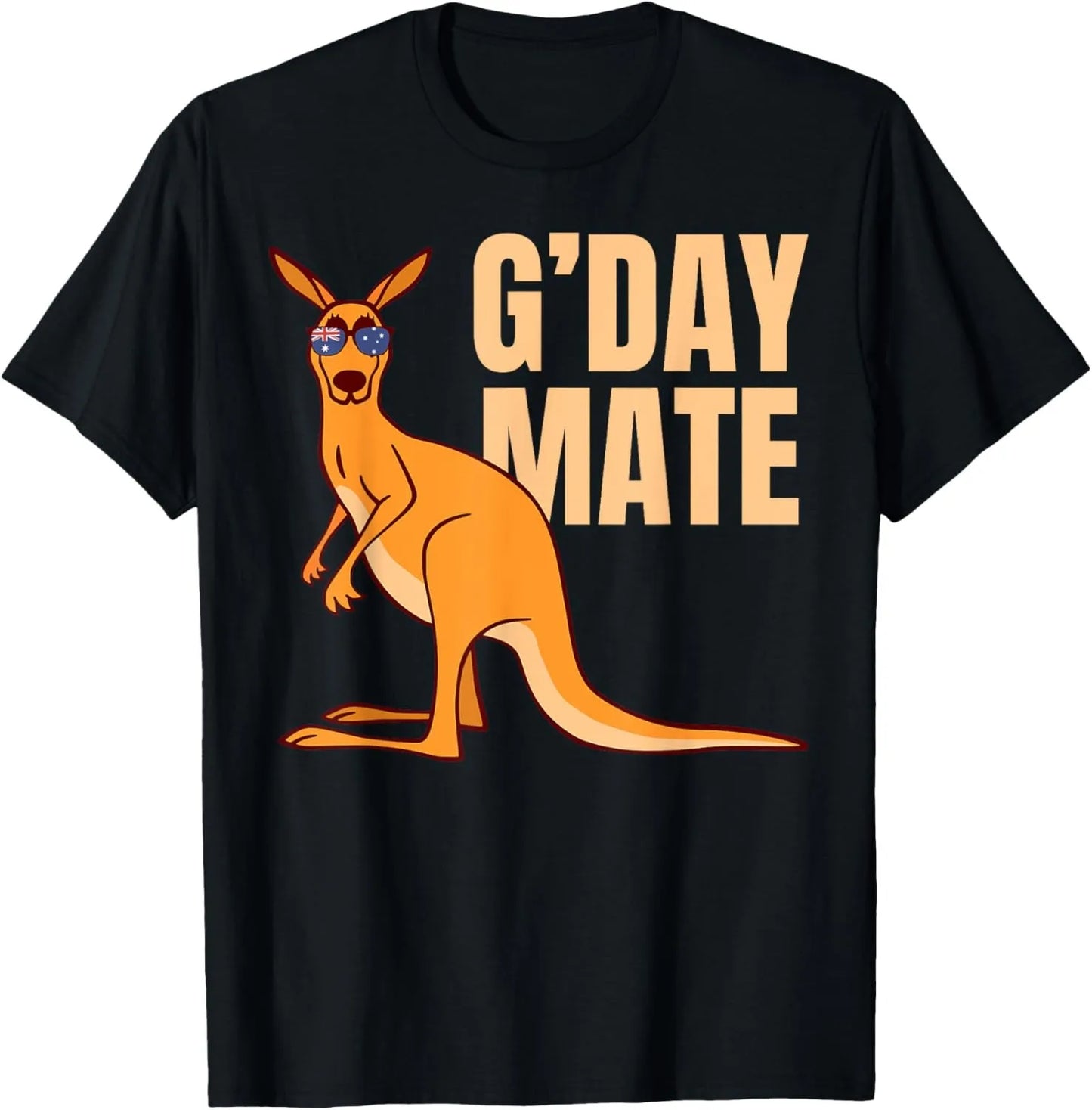 Australia Day Map T-Shirt - Kangaroo Koala Boomerang