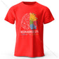 Creative Mind Map Printed 100% Cotton T-Shirt